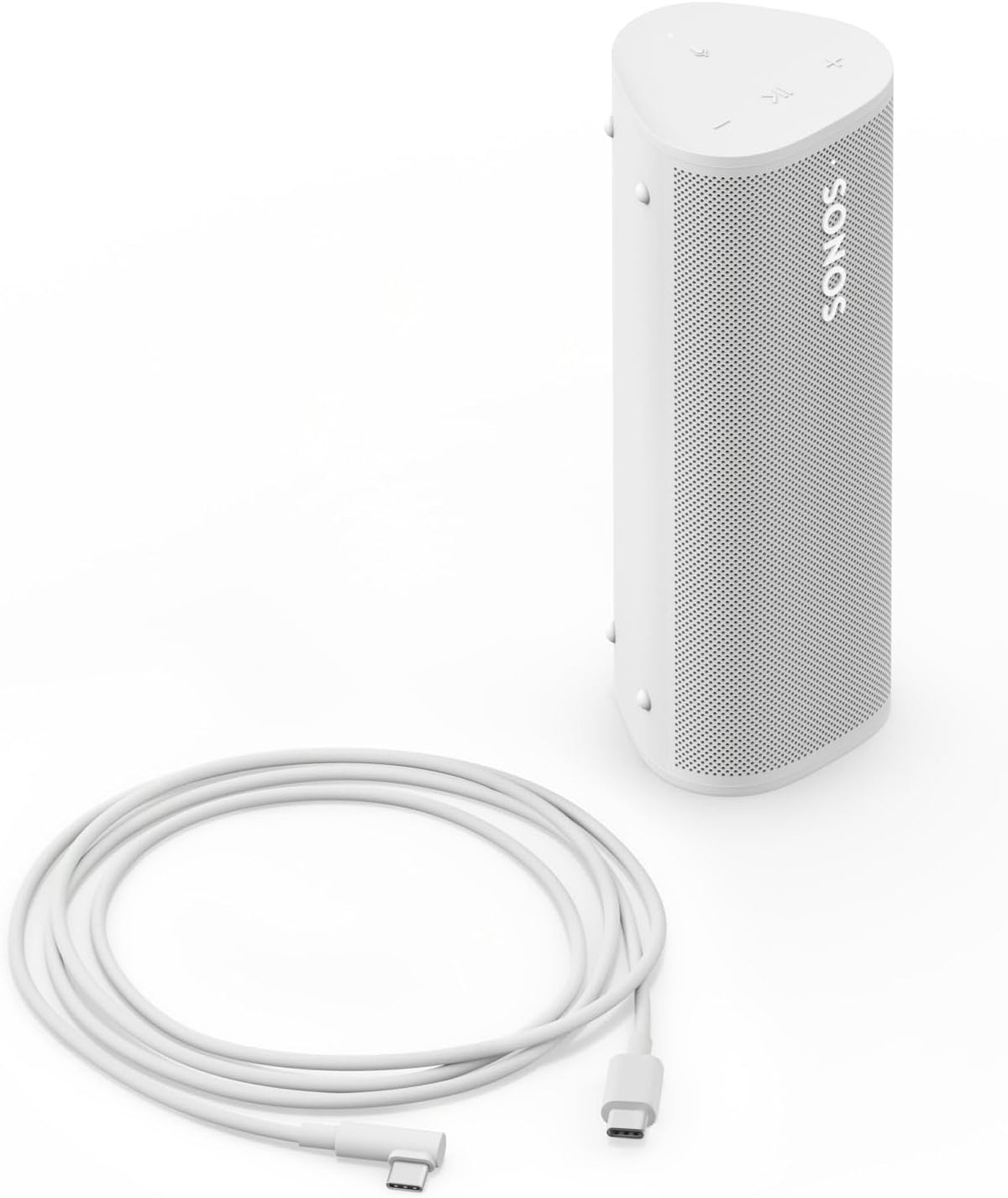 Sonos Roam 2 (2026) | Altavoz ligero, portátil e impermeable con Bluetooth, Wi – Fi, al menos 10 horas de autonomía y control por voz para uso en interiores y exteriores – Blanco