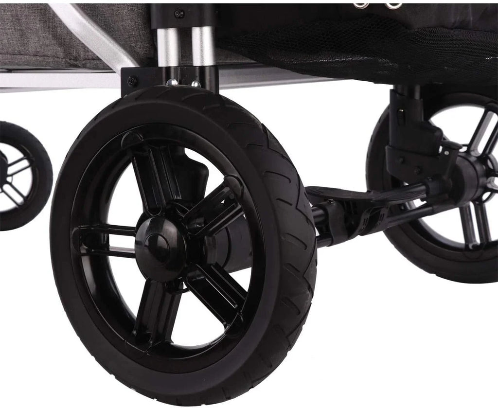 Carrito plegable original FUXTEC FX-CTL900 Premium Gris para niños, ideal para el jardín, la playa o la ciudad, se puede empujar o tirar, soporta hasta 75 kg. 2026