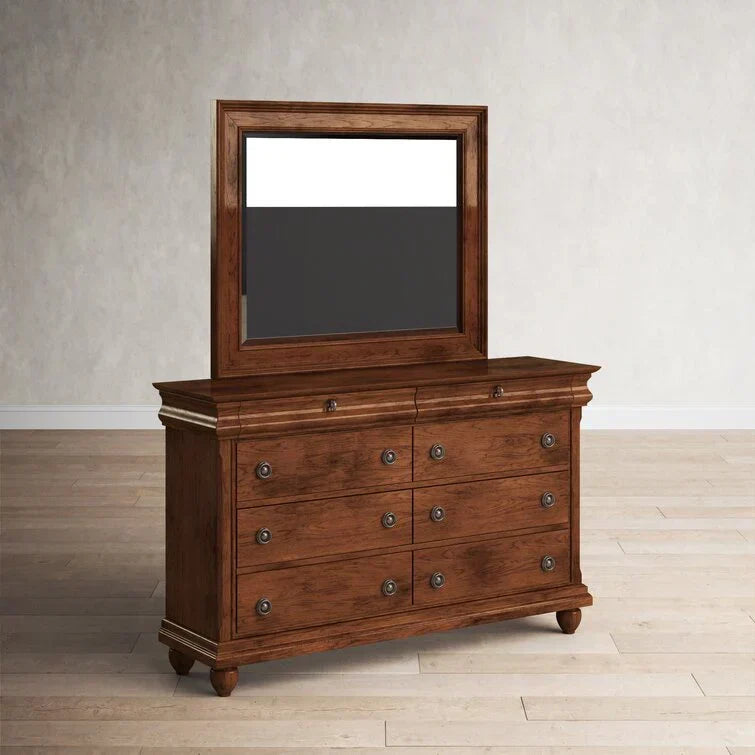 2026 8 Drawer 64'' W Double Dresser With Mirror