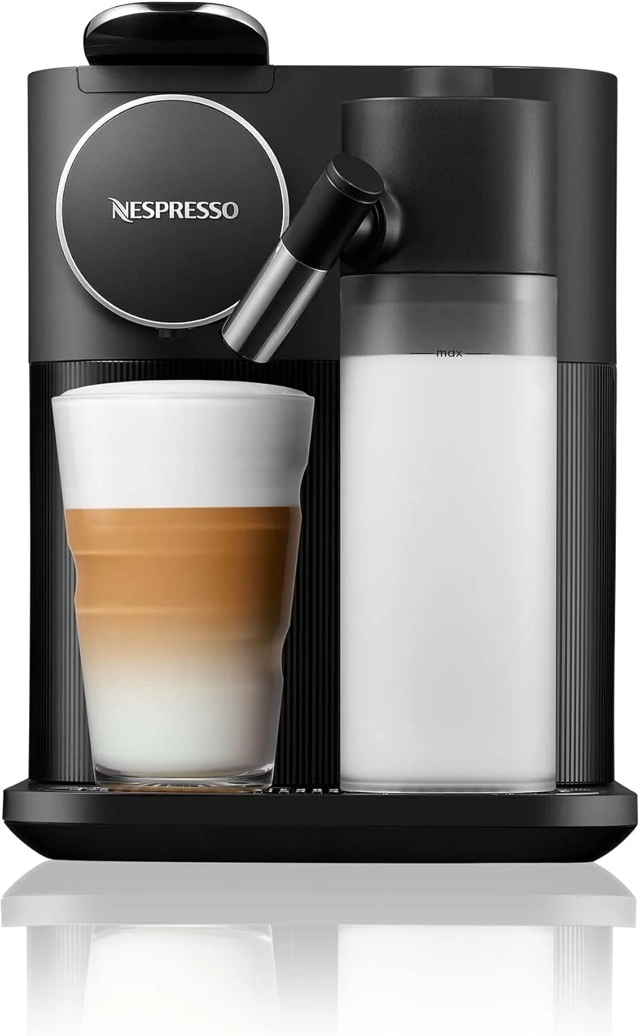 Cafetera de cápsulas Nespresso De'Longhi EN640.W Gran Lattissima de 2026 con sistema automático de leche, presión de 19 bares, 1400 W, color blanco.