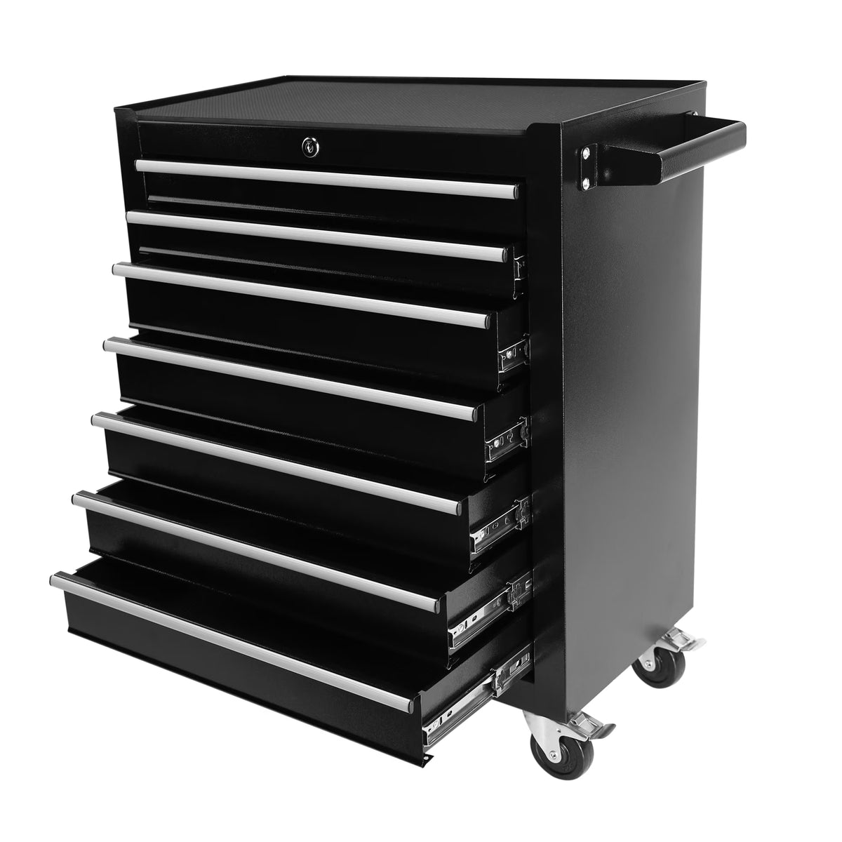 2026 EastVita Tool Chest, 7-Drawer Rolling Tool Storage Cabinet with Liner, Adjustable Shelf, Locking Mechanism, Parking Brakes, Tool Cart Chest for Garage, Workshop, Home