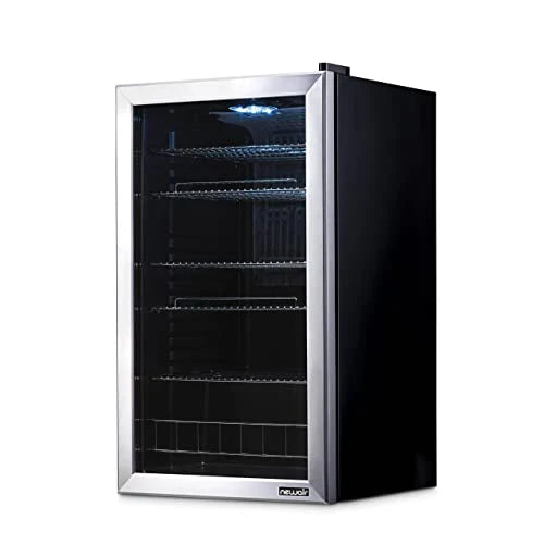 2026 Beverage Refrigerator Cooler | 126 Cans Free Standing with Right Hinge Glass Door