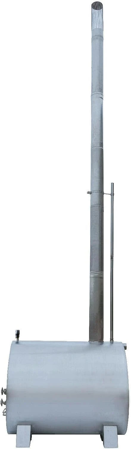 Calentador de piscina TRONGAARD 2026, estufa de leña para piscina, bañera de hidromasaje, estanque, etc. – Acero inoxidable AISI304 – Negro – Redondo
