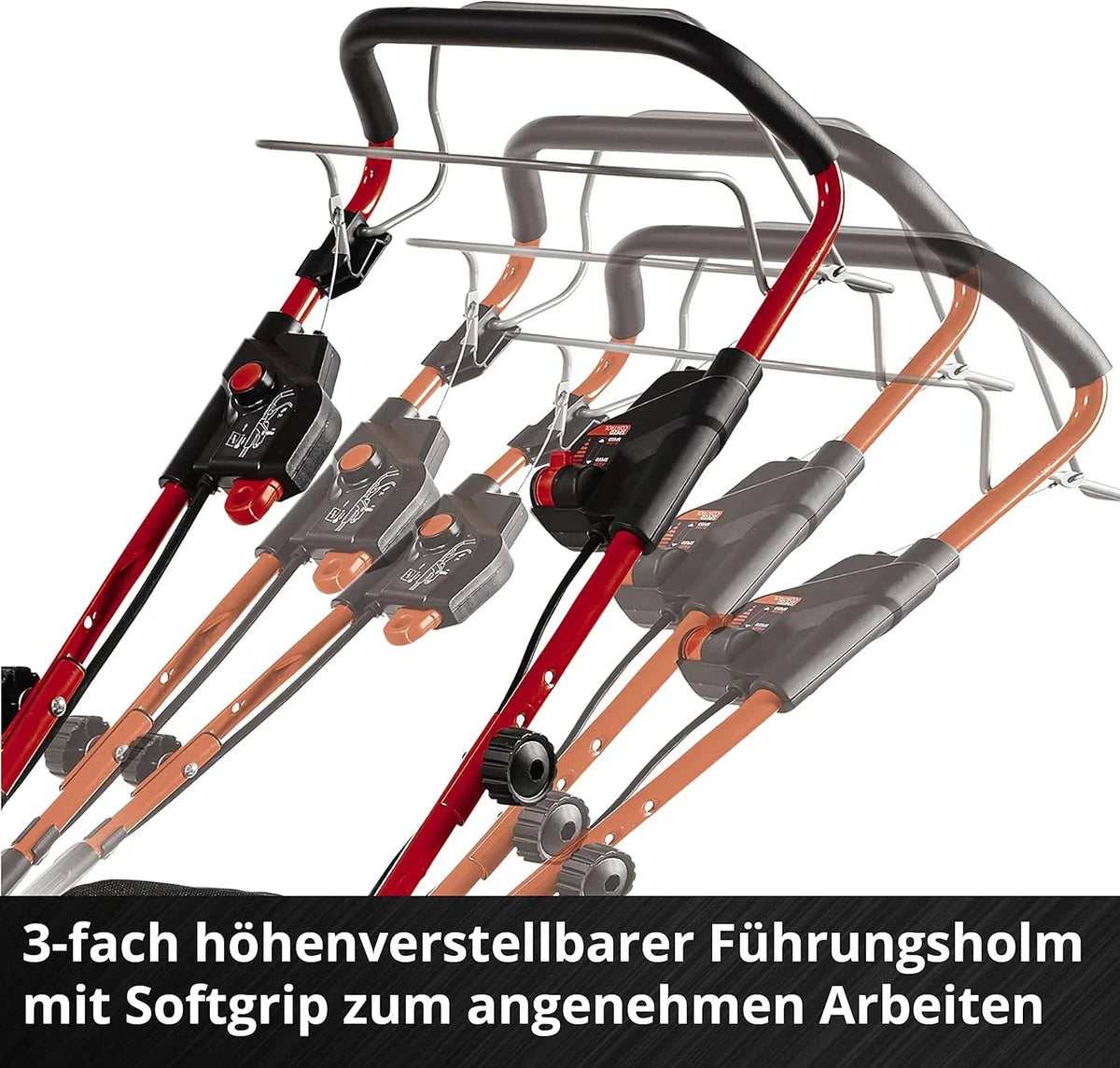 2026 Einhell Akku – Rasenmher GE – CM 36/47 S HW Li Kit Power X – Change (36 V, 47 cm de ancho, hasta 700 m, sin escobillas, tracción por radentro, depósito de 75 L, incluye 4 baterías de 4,0 Ah + 2 cargadores dobles)
