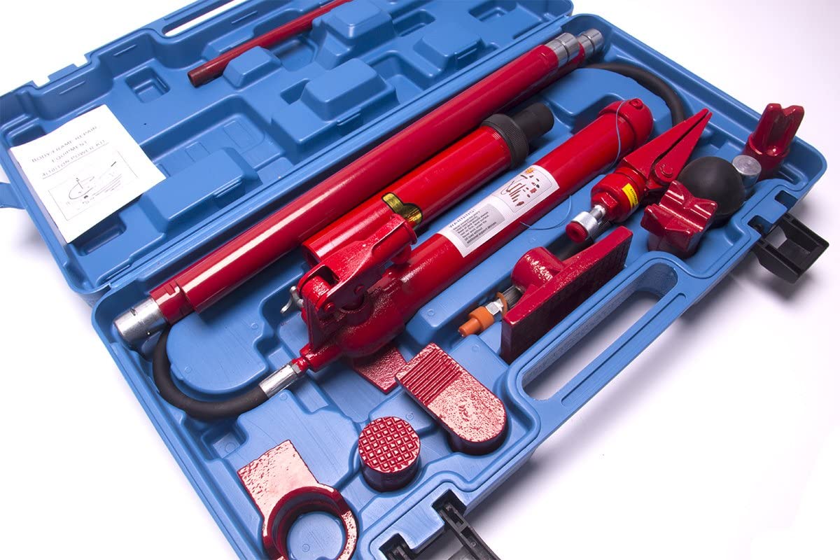2026 10 Ton Porta Power Hydraulic Jack Repair Kit Auto Shop Air Pump Lift Ram Body Frame Tool Heavy Set