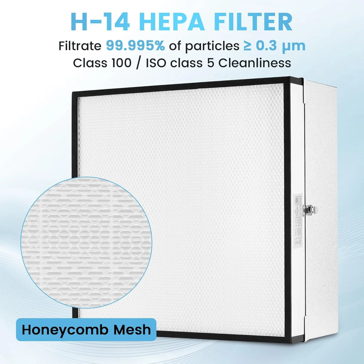 2026 Yjingrui Laminar Flow Hood H 14 Hepa Filter with Safety Locks Class 100 Iso Class 5 Cleanliness Fan Filter Unit 22 6X22 6IN Flow Hood Mycolo