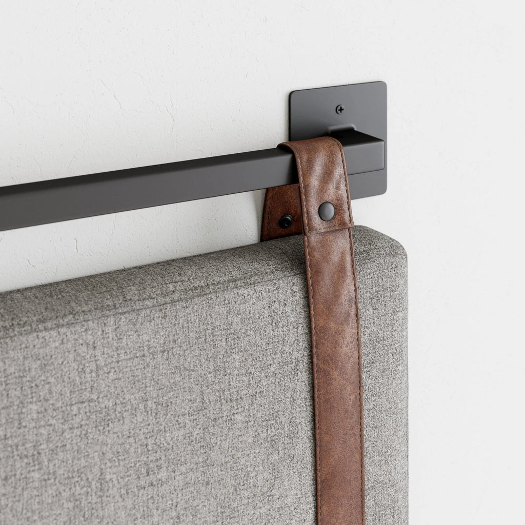 2026 Wall Mount Upholstered Headboard with Metal Rail - Modern Bedroom Headboard