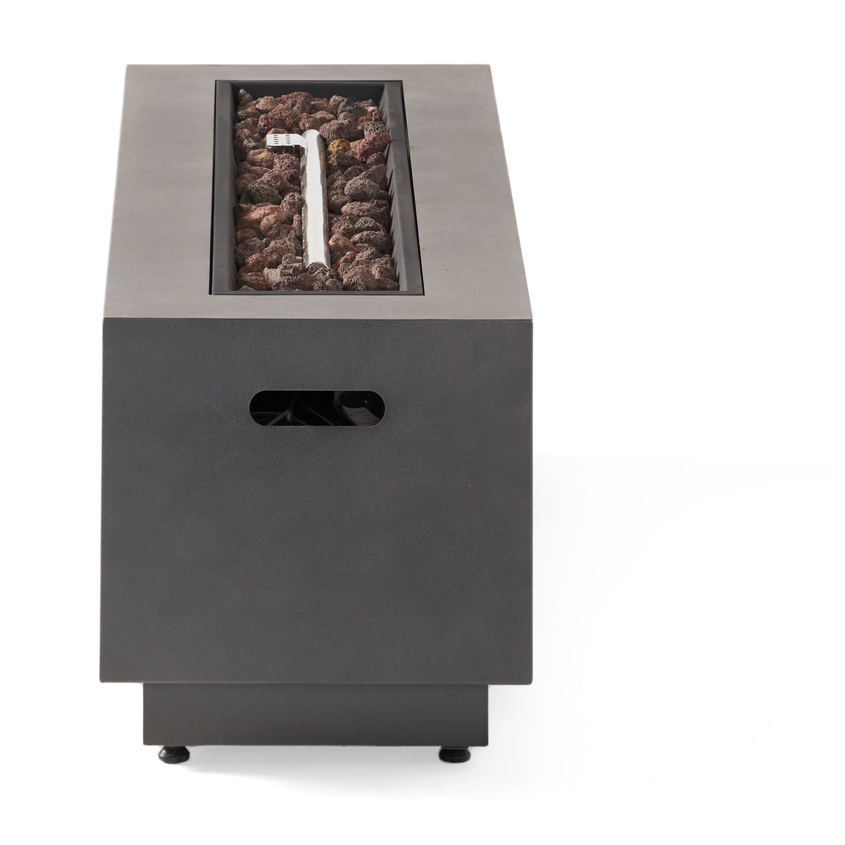 2026 Christopher Knight Home Wellington Outdoor 50,000 BTU Rectangular Fire Pit (No Tank Holder) by  Brushed Brown