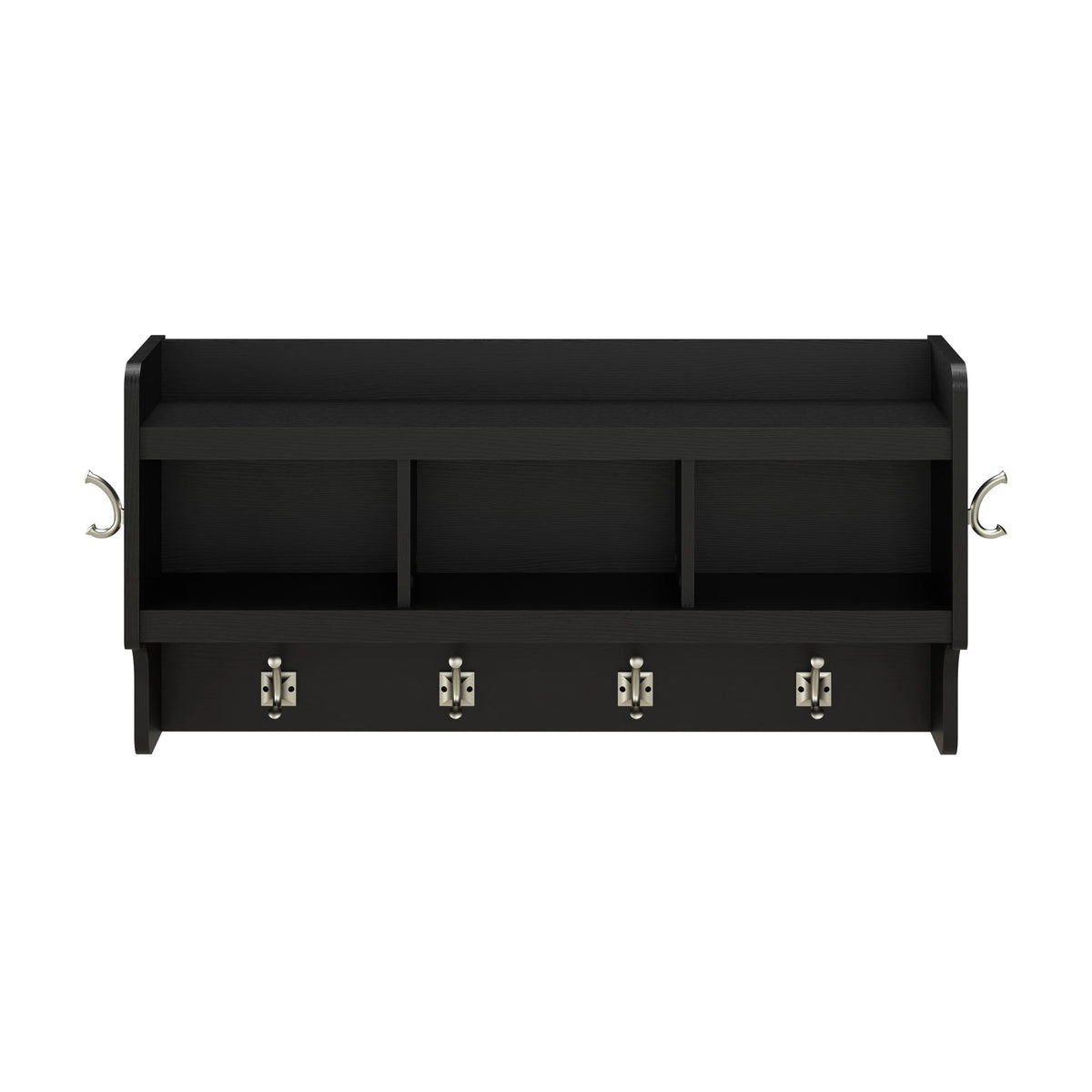 2026 40 Inch Wall Mounted Coat Rack with Shelf, Wooden Entryway Storage and Hanging Organizer