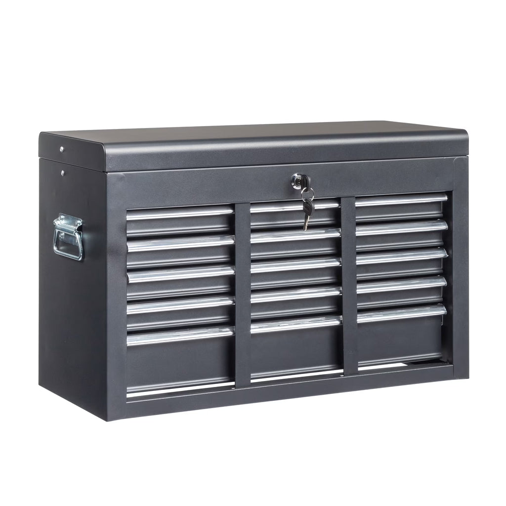 2026 IVV Tool Storage Box Chest with 5 Drawers Steel Repair Tool Box with Lock and Key, Black