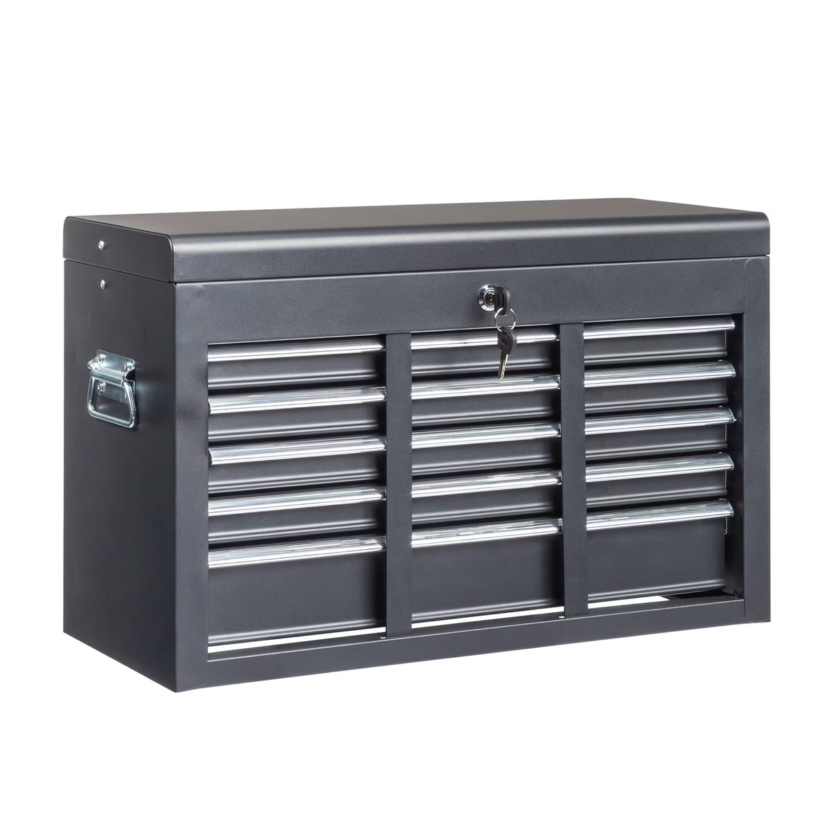 2026 IVV Tool Storage Box Chest with 5 Drawers Steel Repair Tool Box with Lock and Key, Black
