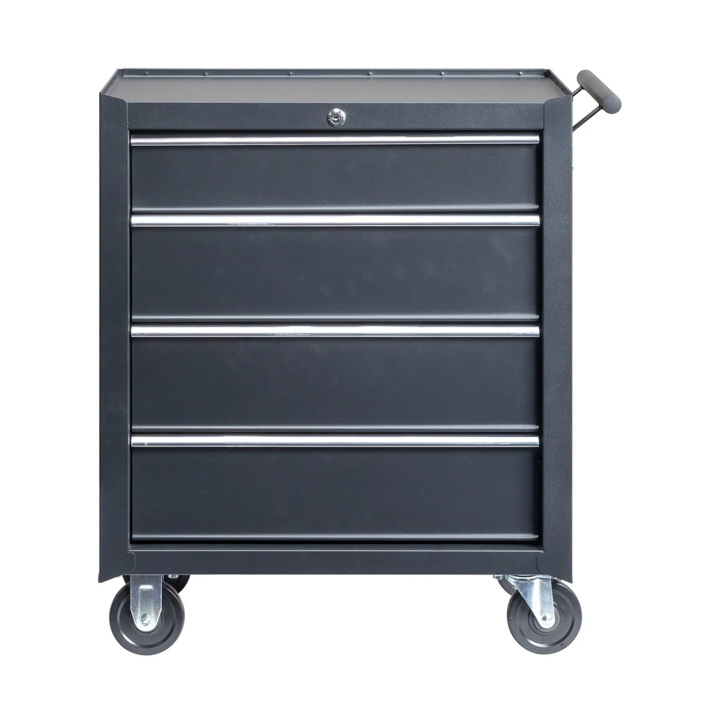 2026 IVV Tool Storage Box Chest with 5 Drawers Steel Repair Tool Box with Lock and Key, Black