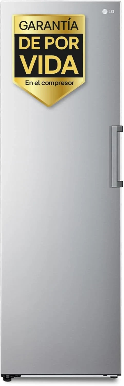 2026 GFT41PZGSZ – Congelador No Frost Total, 1 Puerta, Compresor Smart Inverter, de 355 L y 186 cm, Congelador Vertical con Funcion de Congelacion Rapida, Color Inox
