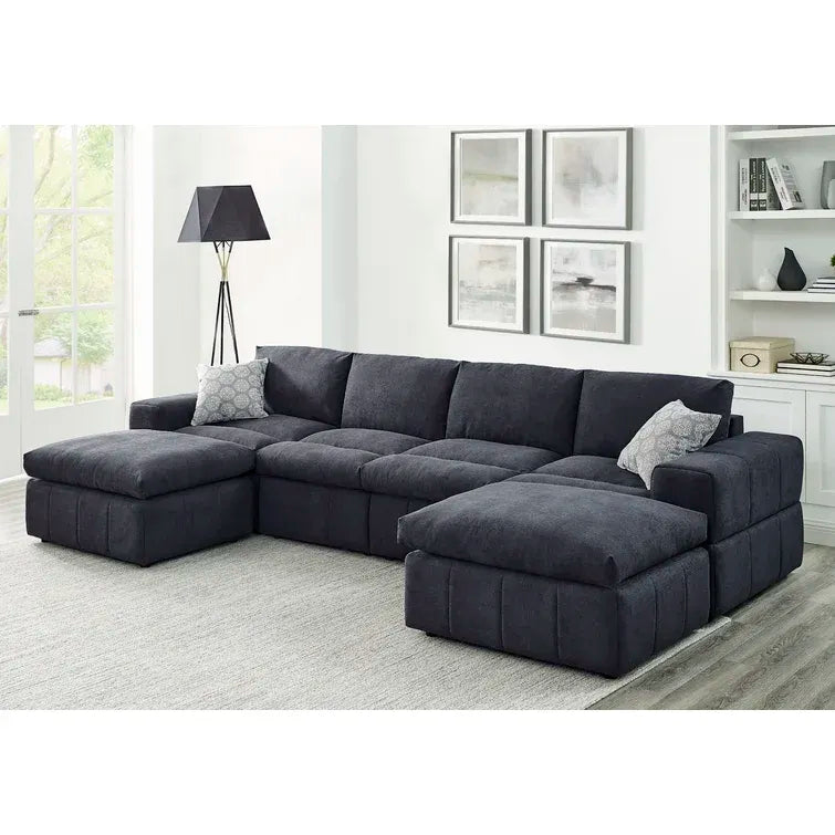 2026 134" Wide Reversible Modular Sectional with Ottoman
