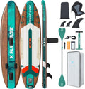 2026 ZLX Tabla de Surf de Remo con Asiento de 320 cm, Inflable, para Adultos, Apta para Principiantes, Amplia y Estable, Antideslizante