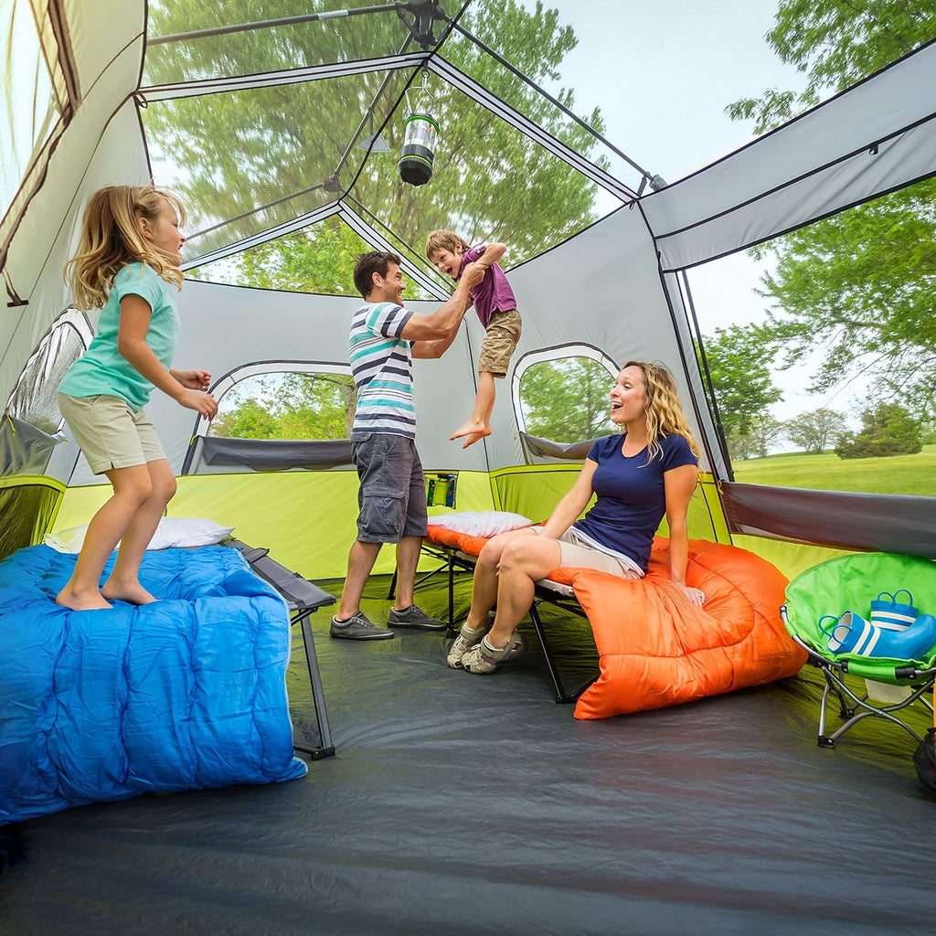 2026 9 Person Instant Cabin Tent - 14' X 9', Green