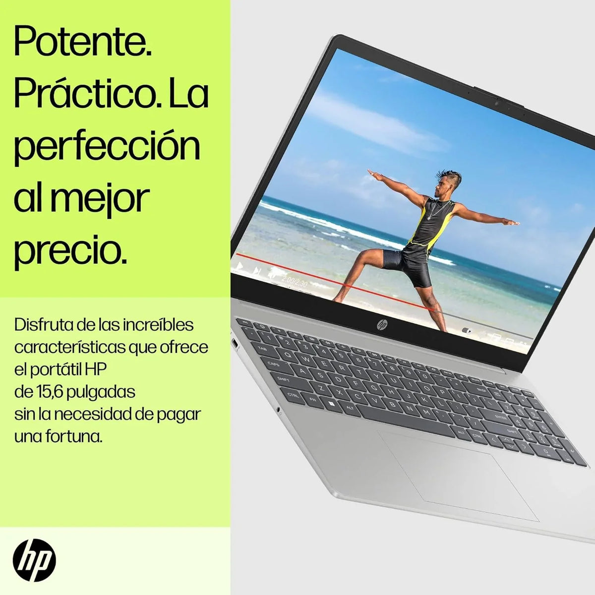 2026 HP 15 – fd0377ns – Ordenador portátil de 15.6" FHD (Intel Core i5 – 1334U, 16GB RAM, 1TB SSD, Intel Iris Xe Graphics, Windows 11) Plata y Azul – Teclado QWERTY Español