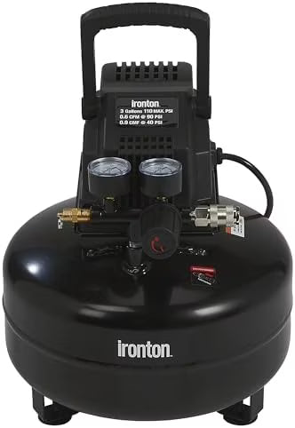 2026 Oil-Free Pancake Air Compressor, 0.3 HP, 3 Gallons, 110 PSI