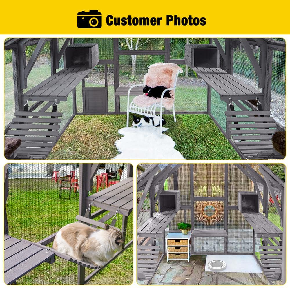 2026 aivituvin Outdoor Cat Run : Large Cat Enclosure
