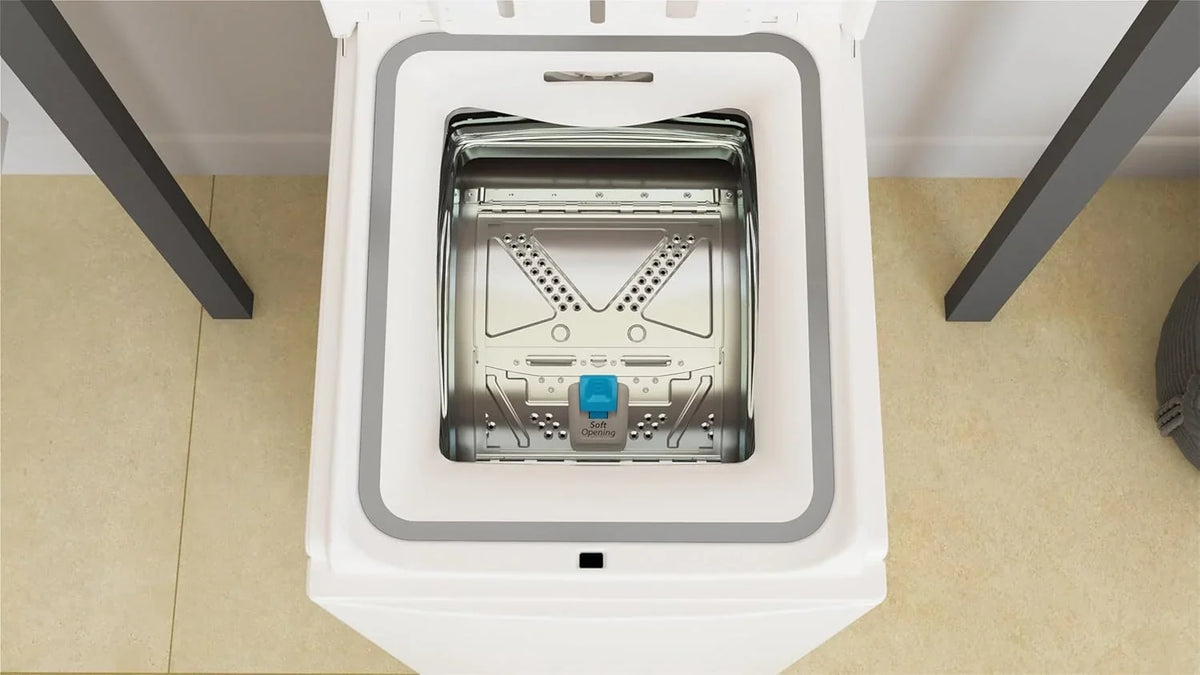 2026 Whirlpool – Lavadora carga superior 6.5 kg TDLR 65230SS EU/N blanco, 1200 rpm, tecnología 6th sense y freshcare, motor universal, eficiencia NEL D