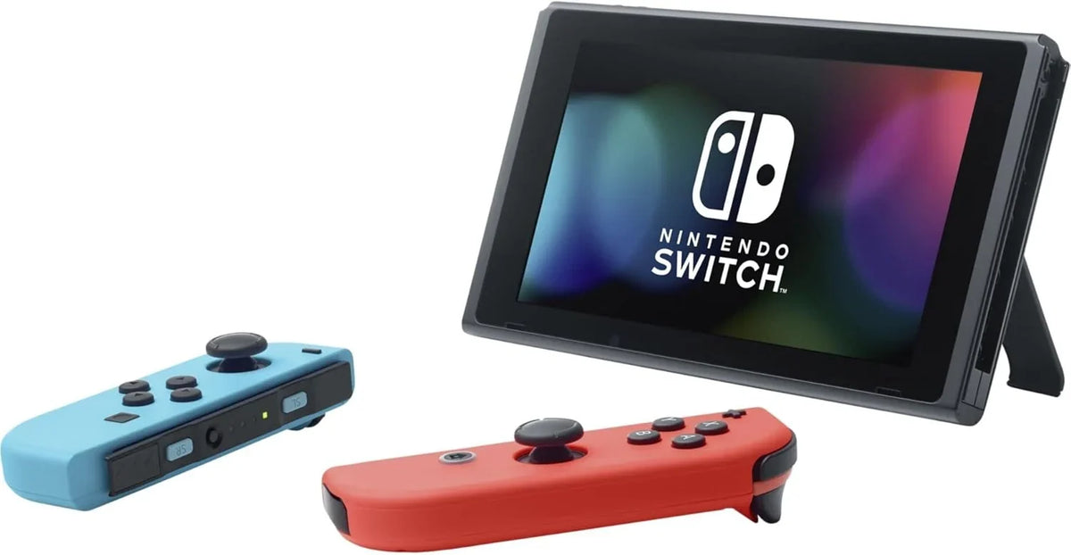 2026 Consola Switch – Color Azul Neón/Rojo Neón