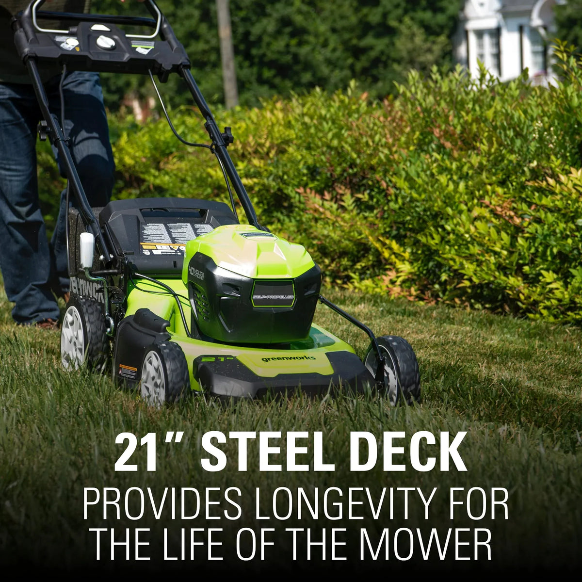 2026 80V Cordless 21′′ Self-Propelled Brushless Lawn Mower | Greenworks