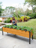 2026 Watering Eco-Stained Elevated Planter Box