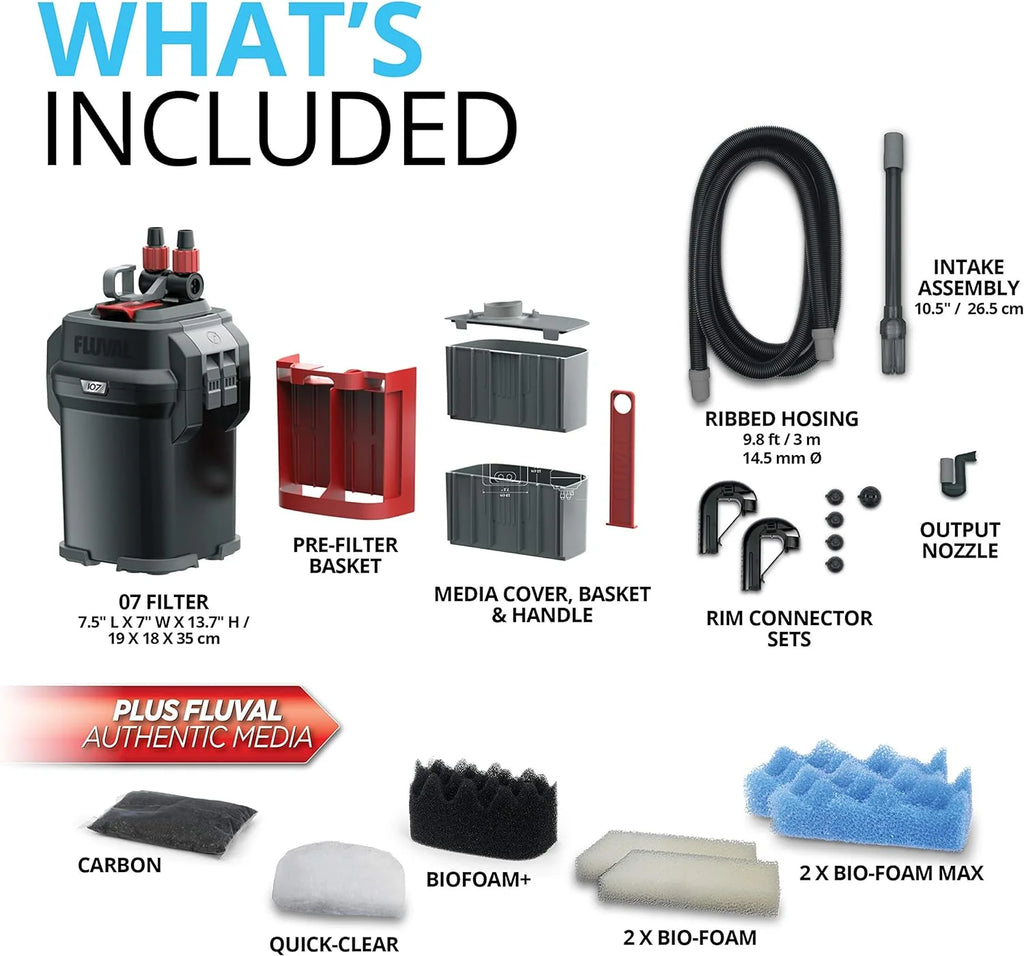2026 407 Perfomance Canister Filter - for Aquariums Up to 100 Gallons - Aquarium Canister Filter