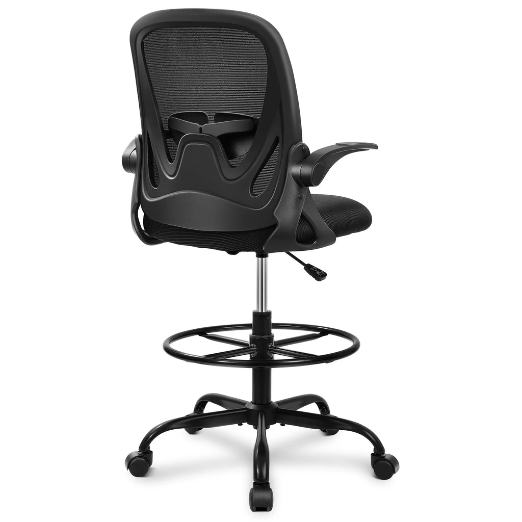 2026 Ergonomic Drafting Chair - Tall Office Chair with Lumbar Support and Adjustable Height