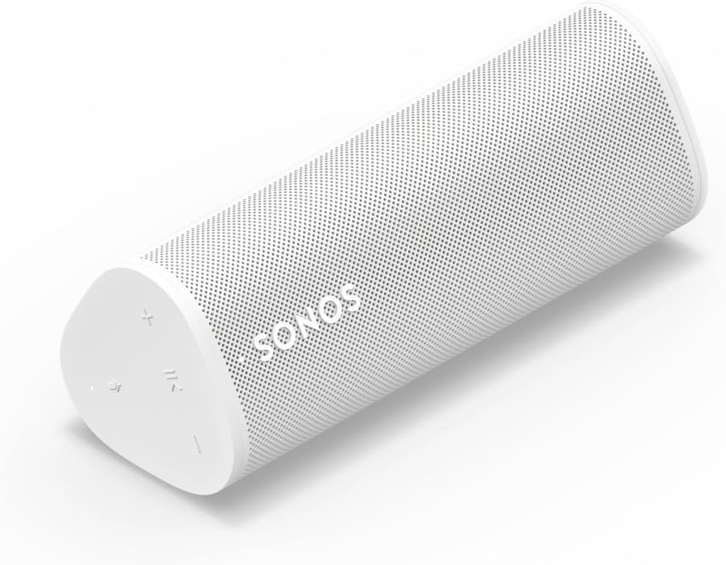 Sonos Roam 2 (2026) | Altavoz ligero, portátil e impermeable con Bluetooth, Wi – Fi, al menos 10 horas de autonomía y control por voz para uso en interiores y exteriores – Blanco