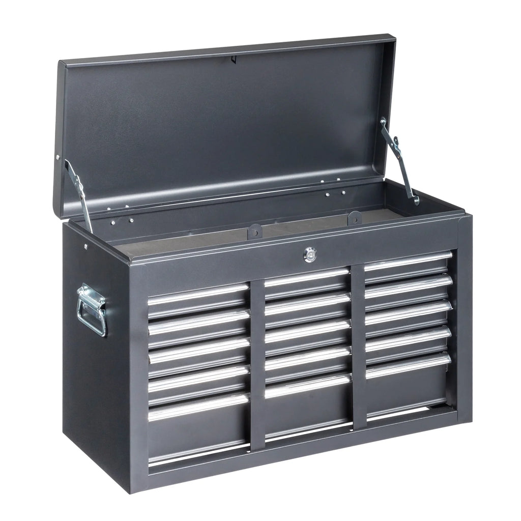 2026 IVV Tool Storage Box Chest with 5 Drawers Steel Repair Tool Box with Lock and Key, Black
