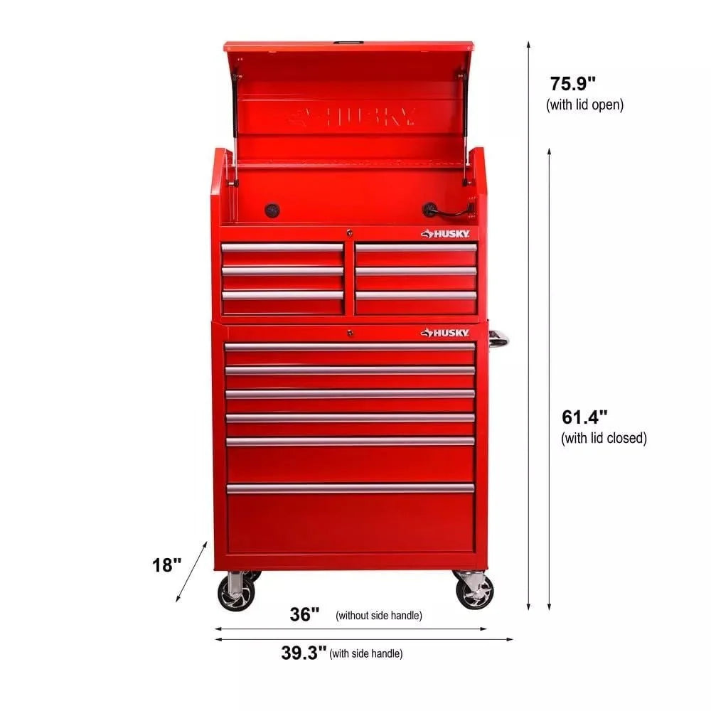 2026 36 in. 12-DRAWER Tool Chest and Cabinet Combo