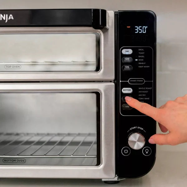 2026 12-in-1 Double Oven with FlexDoor, FlavorSeal Smart Finish, Rapid Top Oven, Convection and Air Fry Bottom Oven DCT401