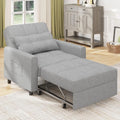 Sillón reclinable Bealife 2026, sillón cama con respaldo ajustable, sillón para TV, sofá cama plegable, sillón reclinable para sala de estar y dormitorio (gris claro)