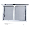2026 Concession Window 36W X 36H Aluminum Alloy Food Truck Service Window with Sliding Screens & Awning Door, Hydraulic Lift, Locking Mechanism,…