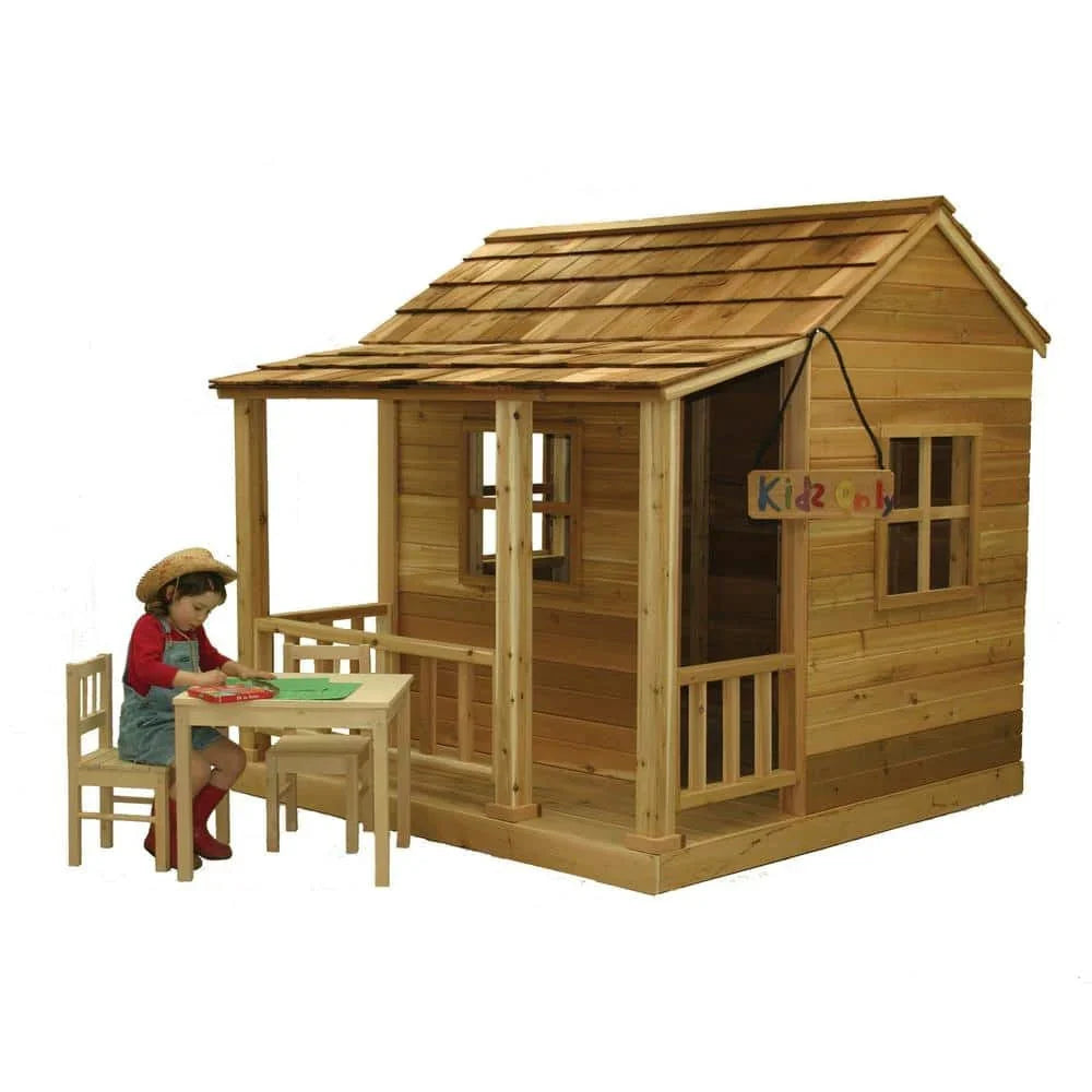2026 Outdoor Living Today Little Squirt 6 ft. Cedar Playhouse with Windows and Dutch Door