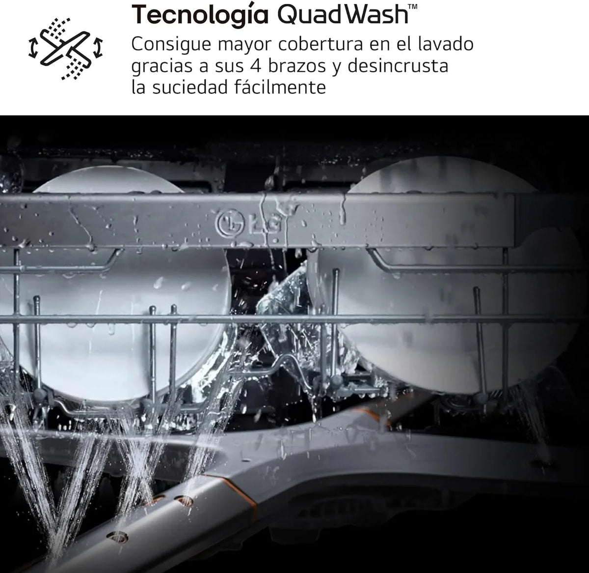 2026 DF273FV – Lavavajillas QuadWash Steam, Sistema EasyRack, Bandeja para Cubiertos, Smart Diagnosis, Apertura Automática, Eficiencia A, Capacidad 14, Motor Silencioso, Inox Antihuellas