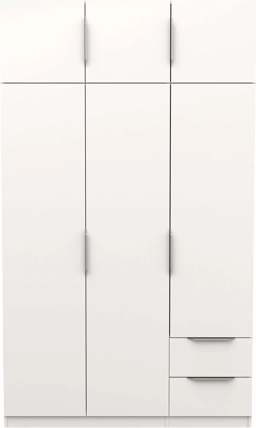 2026 Miroytengo Armario Ghost Grande 6 Puertas y 2 Cajones Color Blanco Mate 203x119 cm