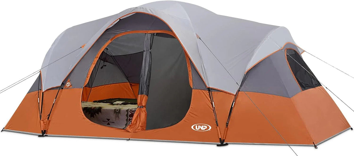 2026 Camping Tent 10-PERSON-FAMILY Tents, Parties, Music Festival Tent, Big, Easy Up, 5 Large Mesh Windows, Double Layer, 2 Room, Waterproof,…