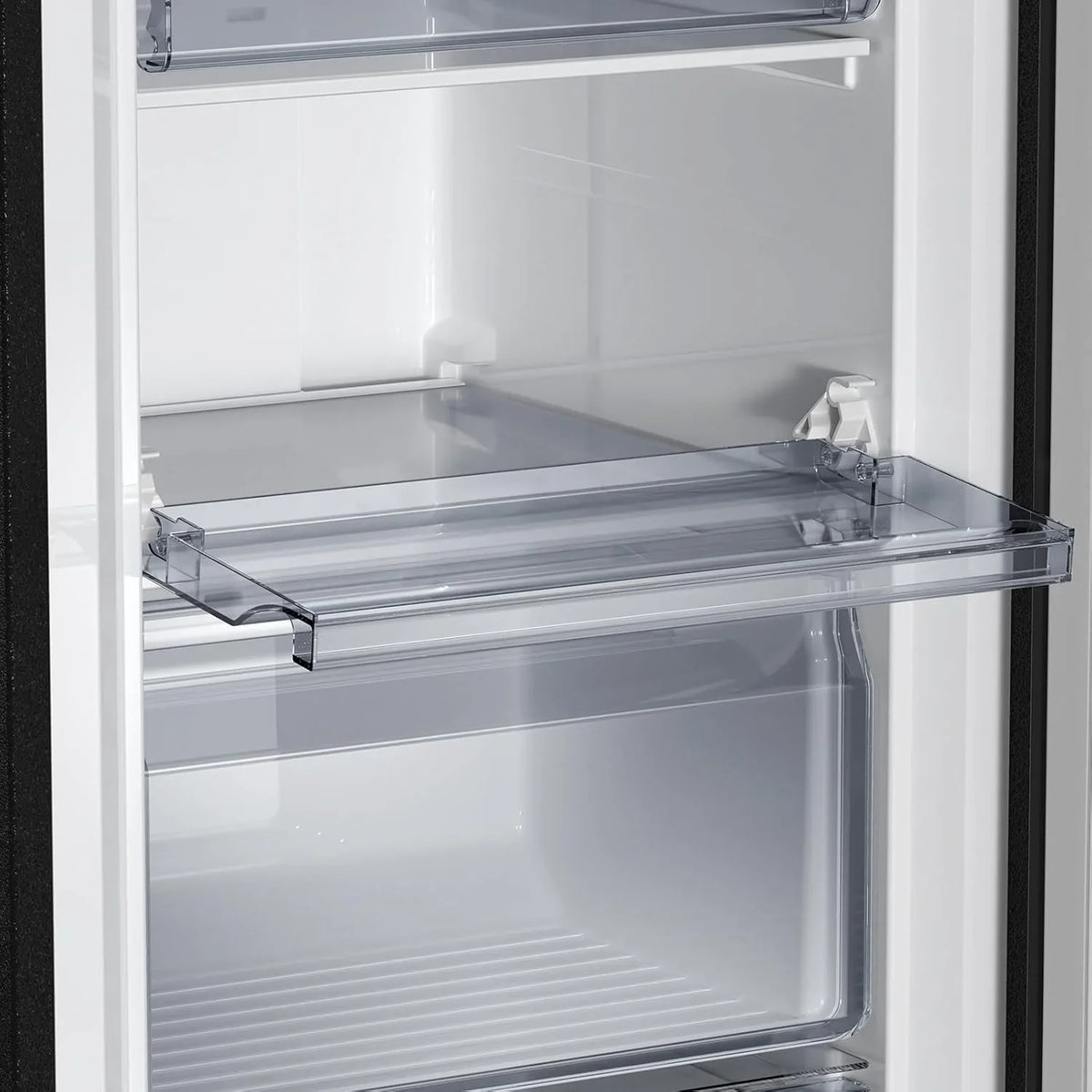 2026 CHiQ Congelador Vertical No frost 166L,FSD166NE4E, Cajones XL, Control de Temperatura Electrónico, Puertas Reversibles, Silencioso, Ice Box, Color Inox Negro, Clase Energética E