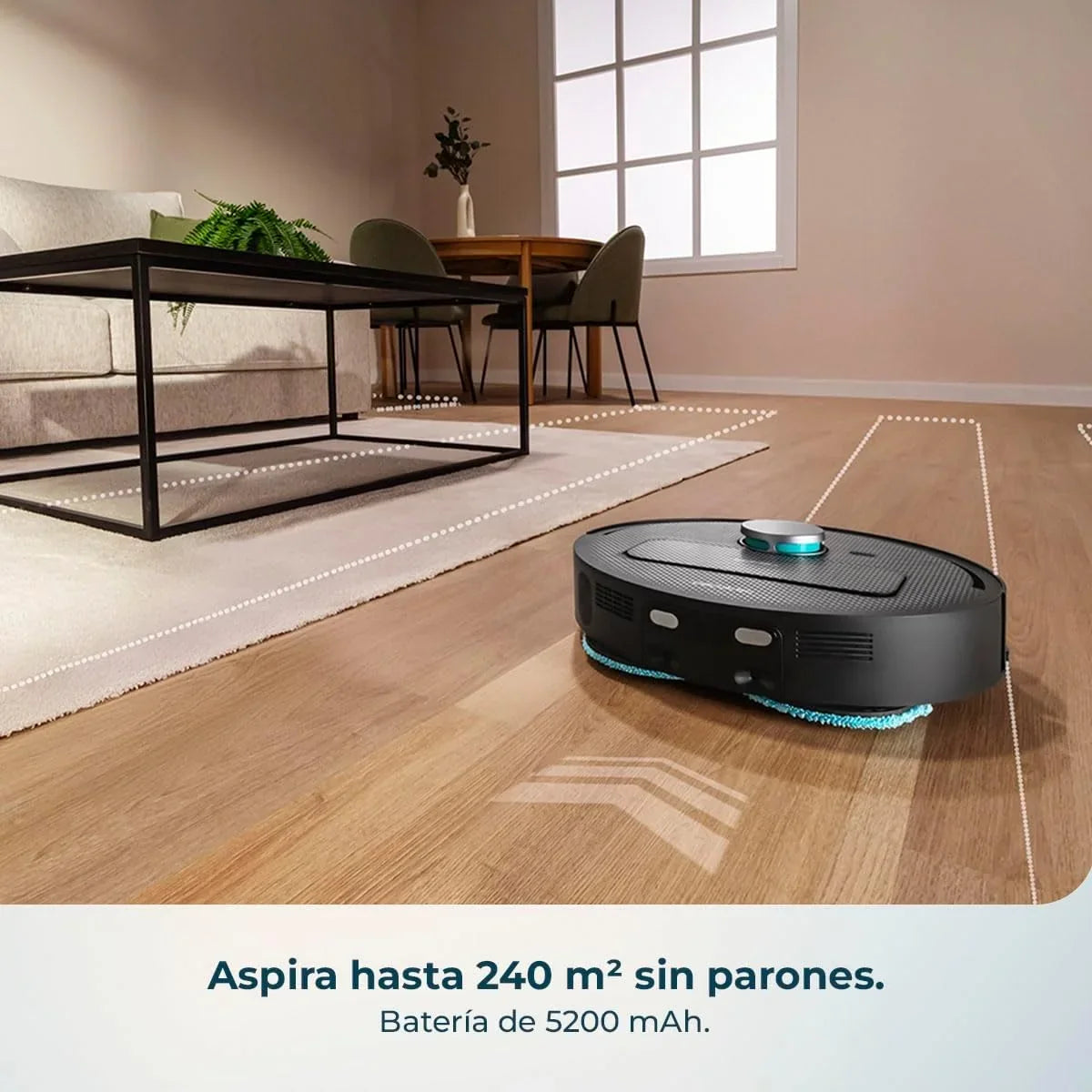 2026 Cecotec Robot Aspirador y Friegasuelos con Base de Autovaciado y App Conga X50 X – Treme. Navegación Láser, Mapeo Interactivo, 15000Pa, Autonomía 240mins, Mopas Elevables, Base con 3 Depósitos