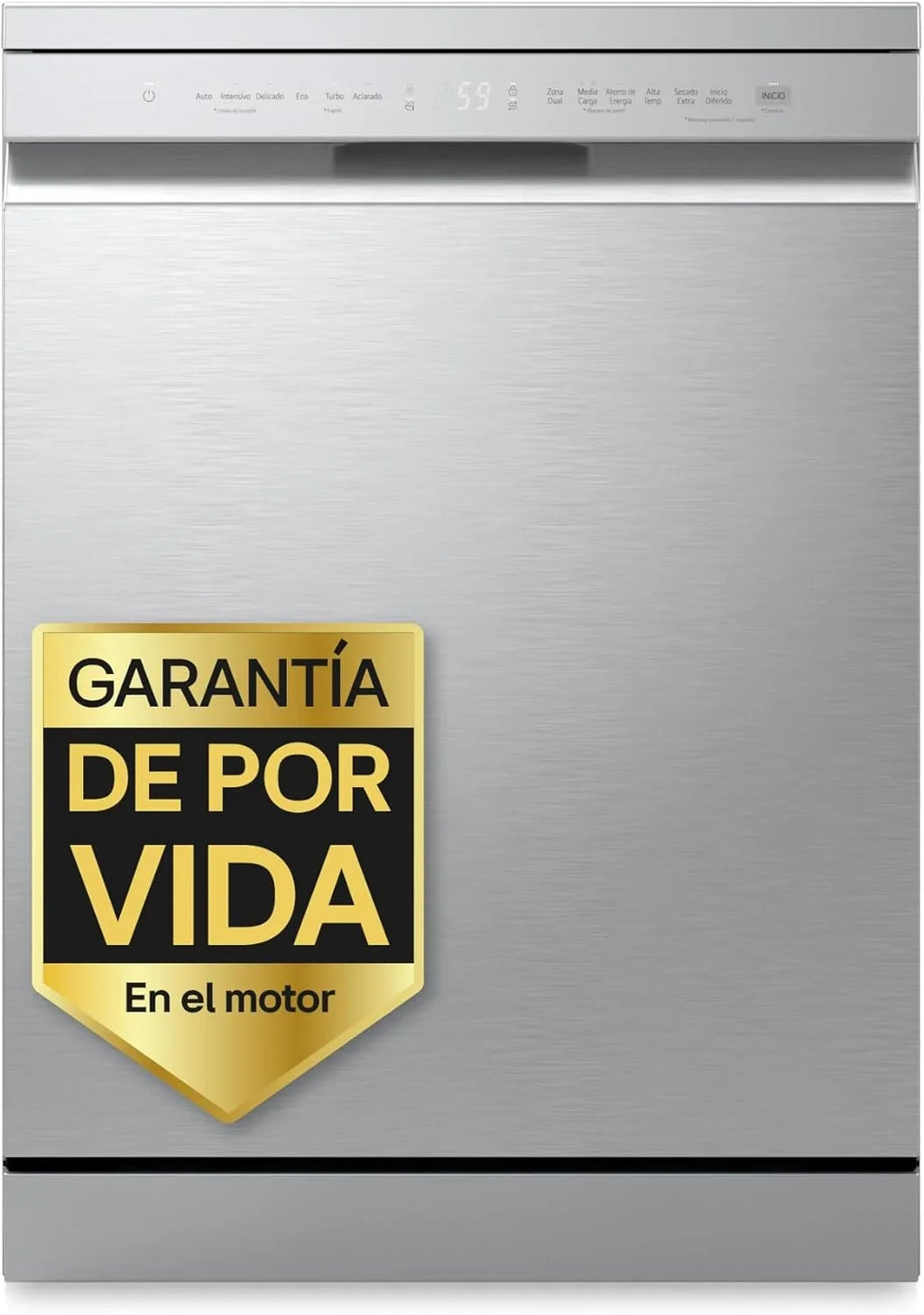 2026 DF273FV – Lavavajillas QuadWash Steam, Sistema EasyRack, Bandeja para Cubiertos, Smart Diagnosis, Apertura Automática, Eficiencia A, Capacidad 14, Motor Silencioso, Inox Antihuellas