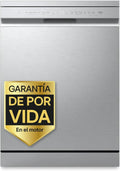 2026 DF273FV – Lavavajillas QuadWash Steam, Sistema EasyRack, Bandeja para Cubiertos, Smart Diagnosis, Apertura Automática, Eficiencia A, Capacidad 14, Motor Silencioso, Inox Antihuellas