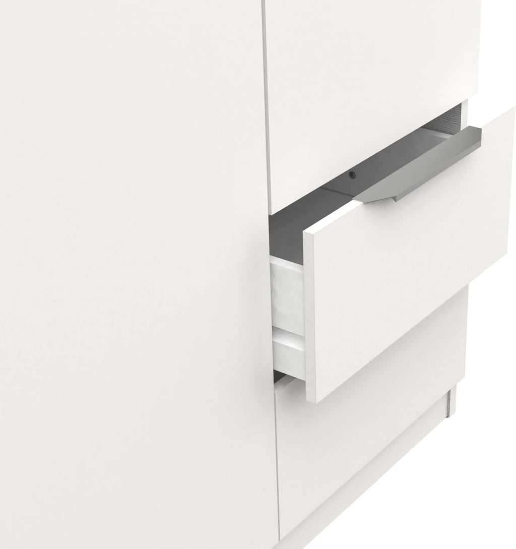2026 Miroytengo Armario Ghost Grande 6 Puertas y 2 Cajones Color Blanco Mate 203x119 cm