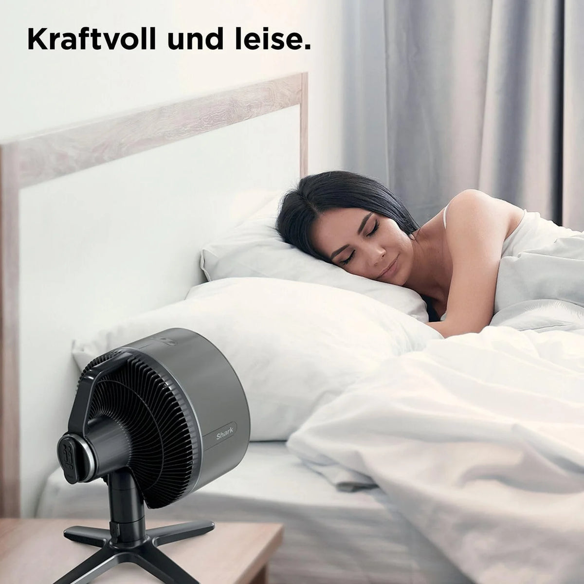 Ventilador Shark FlexBreeze 2026, ventilador híbrido silencioso (con cable e inalámbrico), portátil, para uso en interiores y exteriores, resistente a los rayos UV y al agua, ultra potente, ultra silencioso, blanco FA220EU