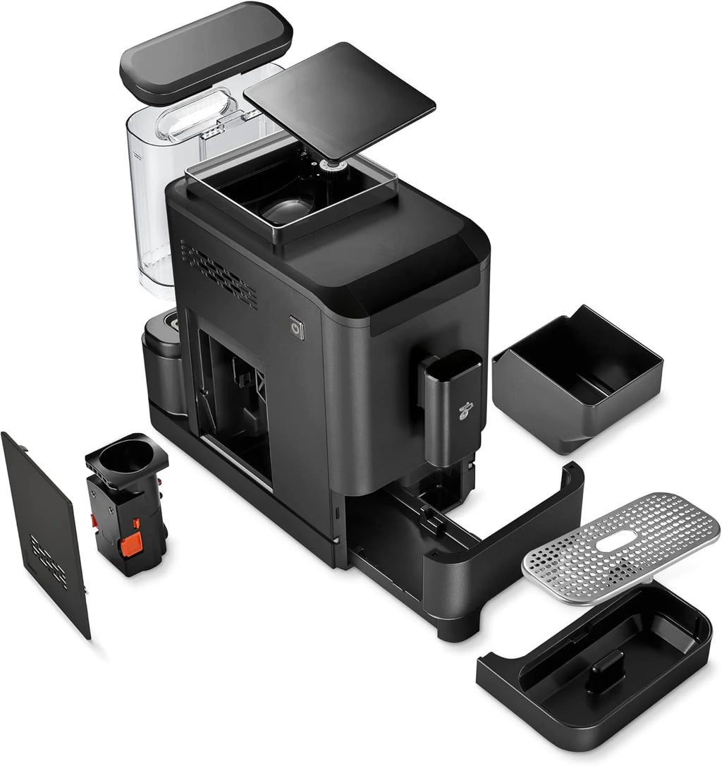 Cafetera automática Tchibo Esperto2 Caffè 2026 con función para 2 tazas (café crema y espresso), color negro granito. INCLUYE un kit de degustación de café GRATIS.