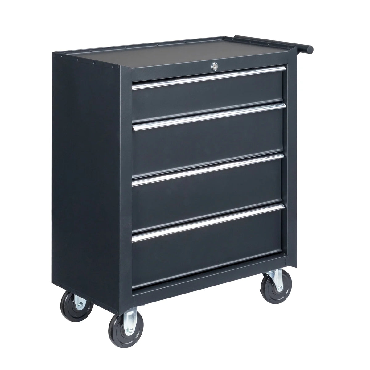 2026 IVV Tool Storage Box Chest with 5 Drawers Steel Repair Tool Box with Lock and Key, Black