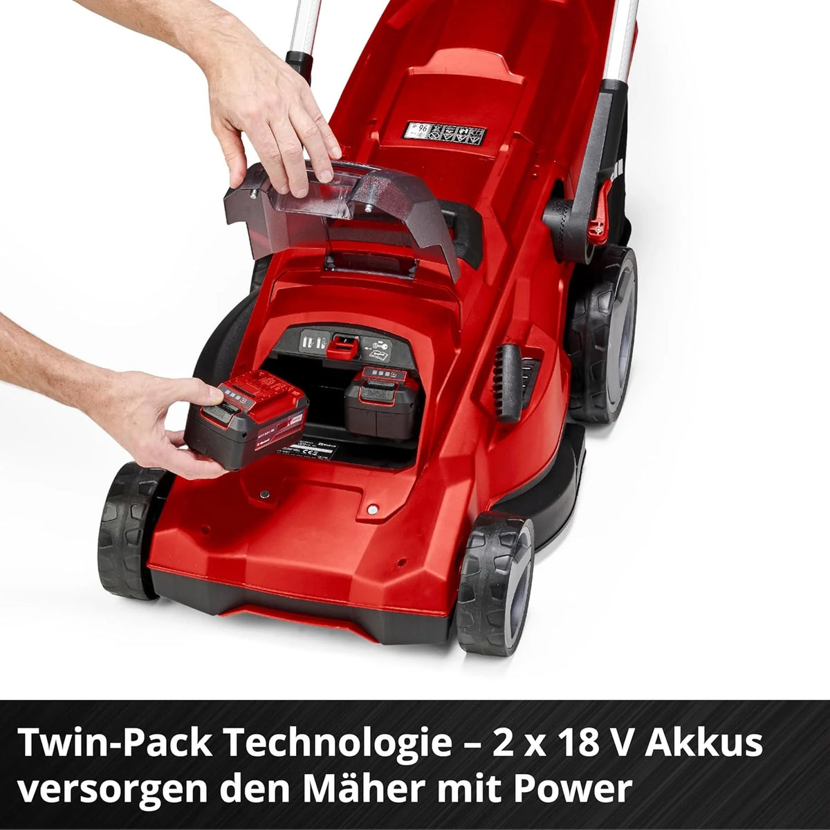 Cortacésped inalámbrico Einhell RASARRO 36/42 Kit Power X – Change 2026 (36 V, ancho de corte de 42 cm, hasta 725 m², sin escobillas, recogedor de césped de 50 L, función de mulching, incluye 2 baterías de 5,2 Ah + 1 cargador doble)
