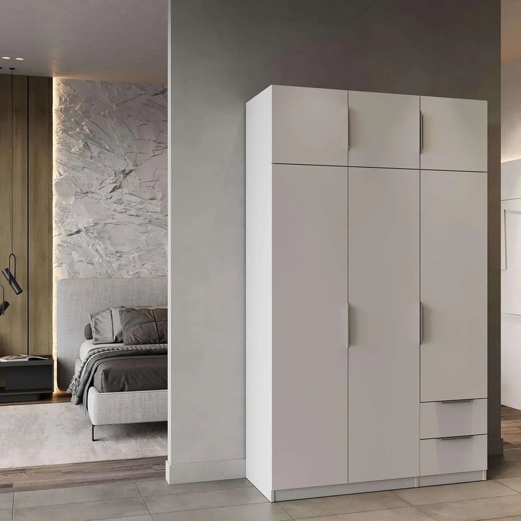 2026 Miroytengo Armario Ghost Grande 6 Puertas y 2 Cajones Color Blanco Mate 203x119 cm