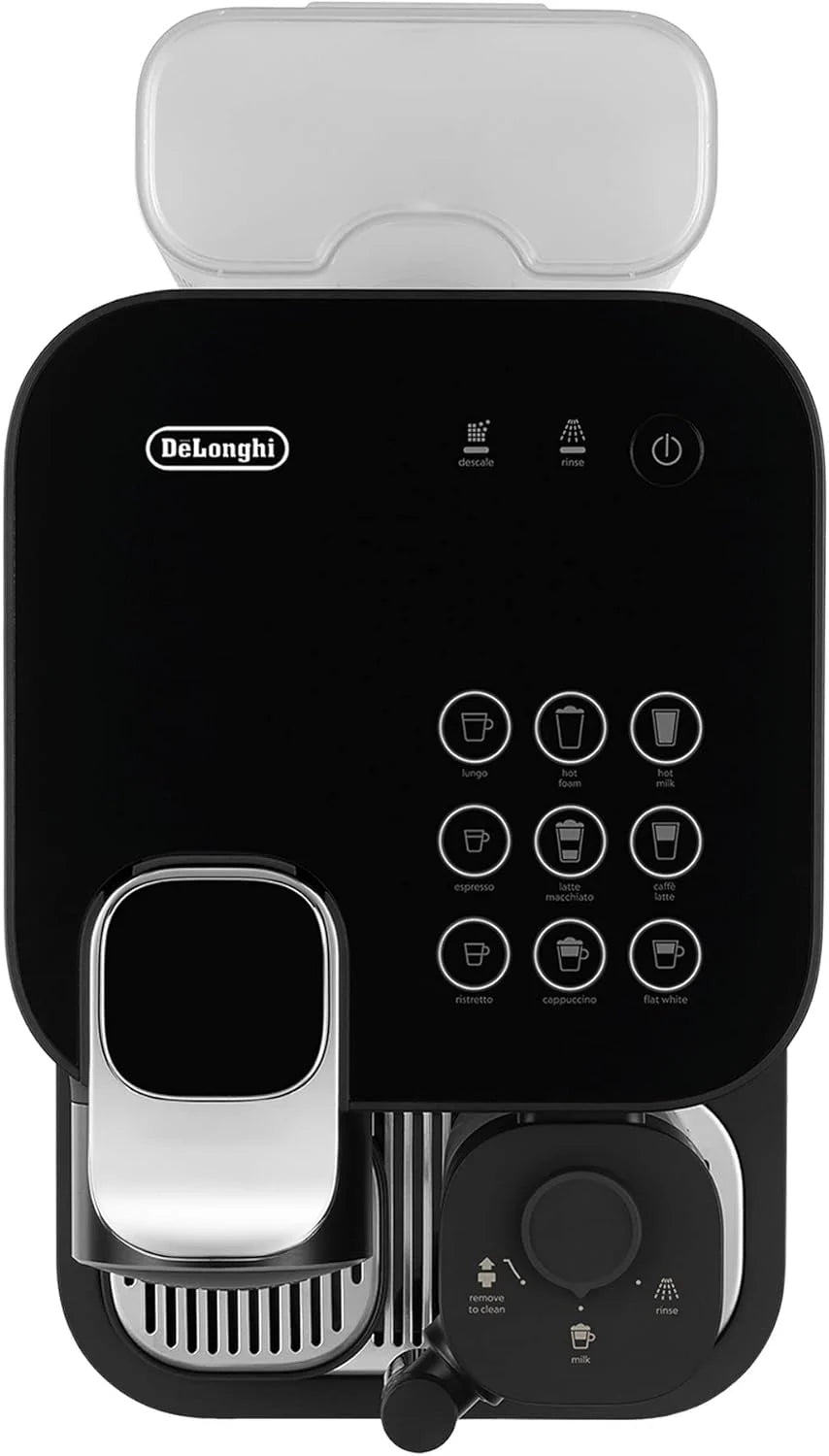 Cafetera de cápsulas Nespresso De'Longhi EN640.W Gran Lattissima de 2026 con sistema automático de leche, presión de 19 bares, 1400 W, color blanco.